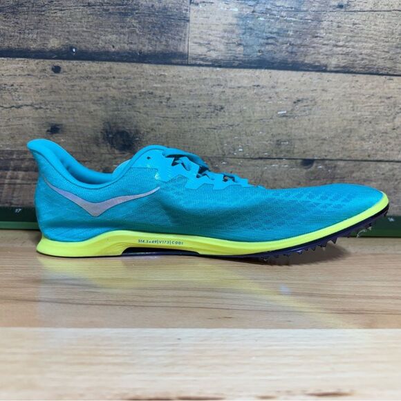 New- Hoka Teal and Lime Athletic Sneakers main image 5